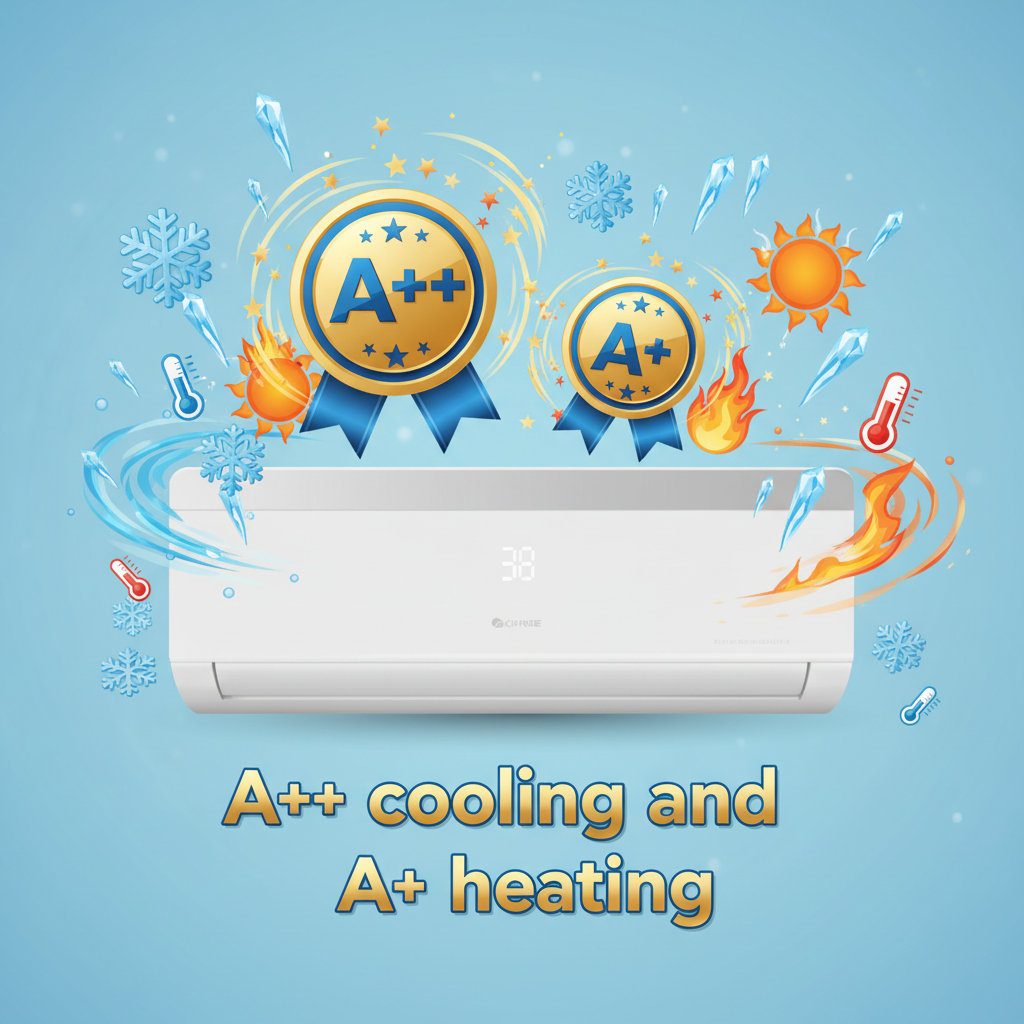 A++ cooling and A+ heating